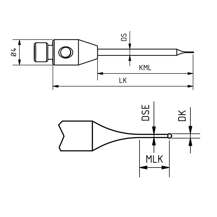 M3碳化钨微型针形探针