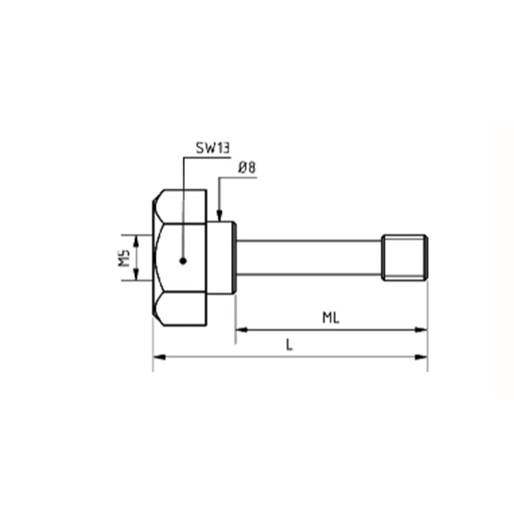 M5夹紧杆 盘形探针螺钉