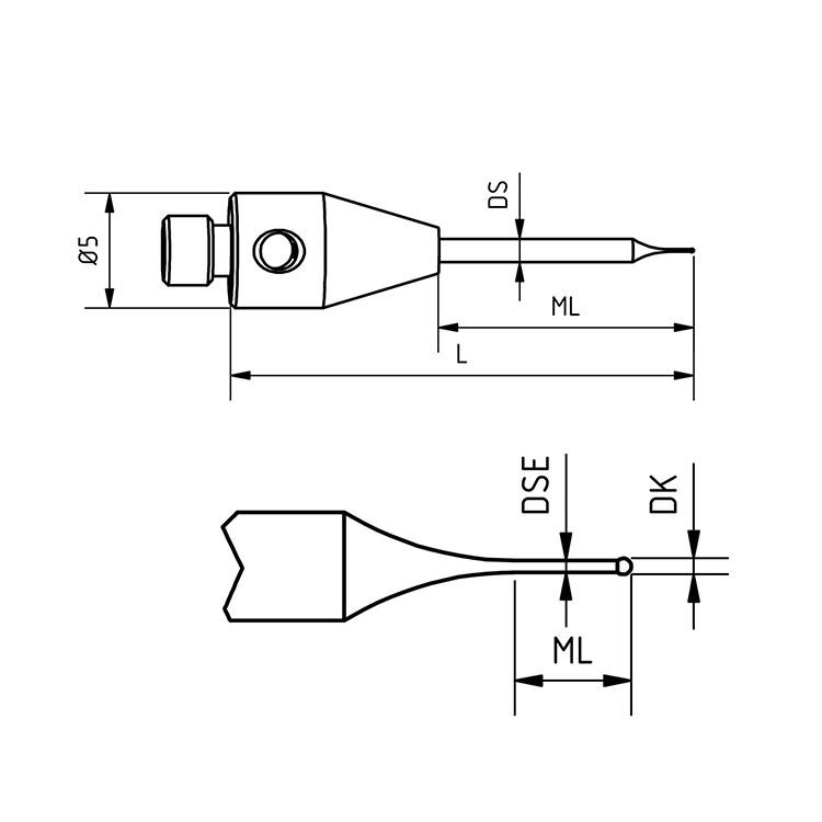 M3碳化钨微型针形探针